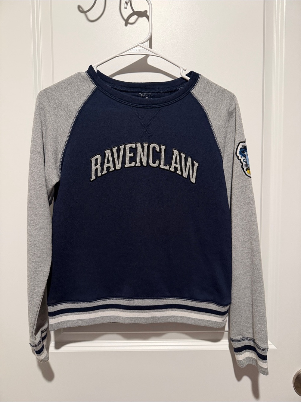 Ravenclaw Navy & Gray Kids Raglan Sweatshirt